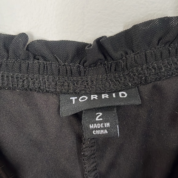 Torrid Babydoll Stretch Mesh Shirred Bodice Tank 2x - Picture 3 of 4